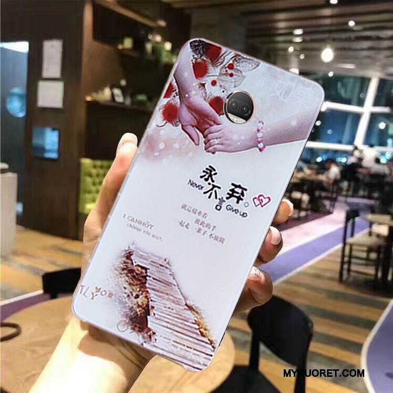 Kuori Moto G5 Plus Pehmeä Neste Musta Puhelimen Kuoret, Kotelo Moto G5 Plus Maalaus