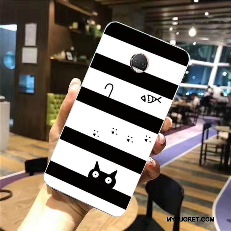 Kuori Moto G5 Plus Pehmeä Neste Musta Puhelimen Kuoret, Kotelo Moto G5 Plus Maalaus