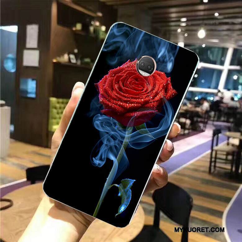 Kuori Moto G5 Plus Pehmeä Neste Musta Puhelimen Kuoret, Kotelo Moto G5 Plus Maalaus