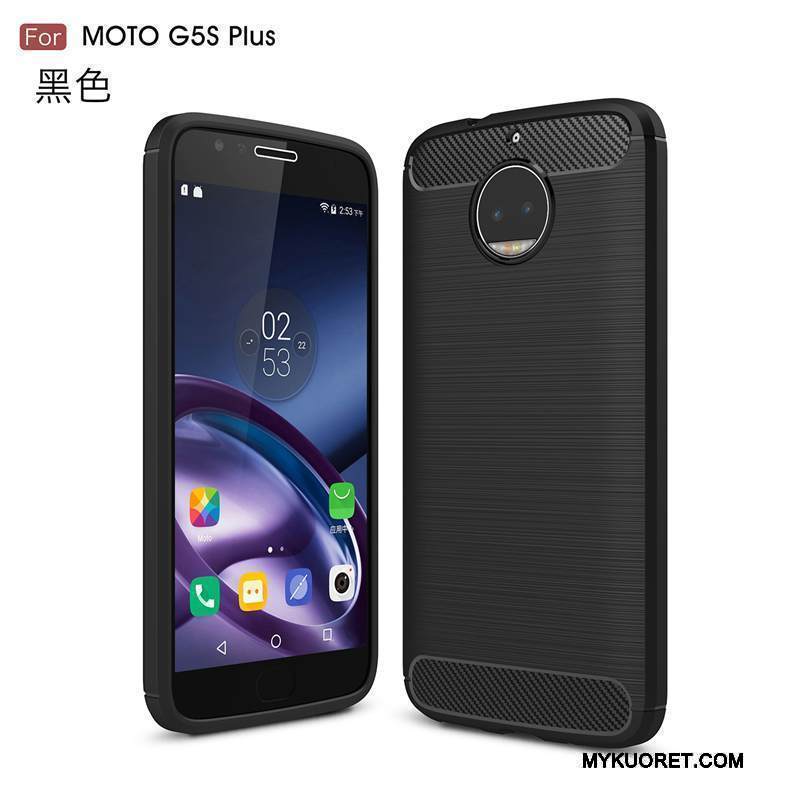 Kuori Moto G5 Plus Suojaus Johdin Murtumaton, Kotelo Moto G5 Plus Puhelimen Kuoret Punainen