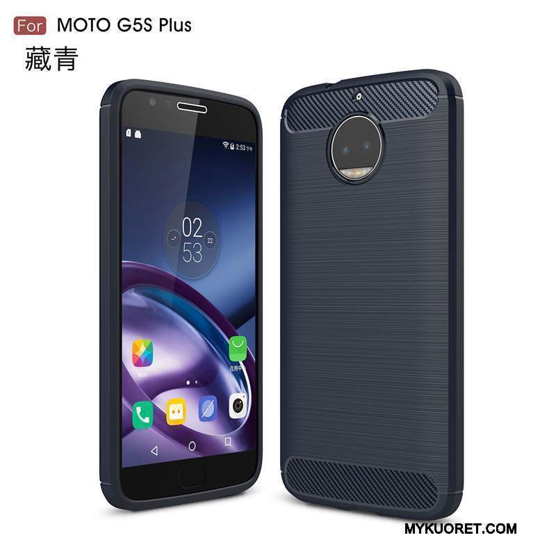 Kuori Moto G5 Plus Suojaus Johdin Murtumaton, Kotelo Moto G5 Plus Puhelimen Kuoret Punainen
