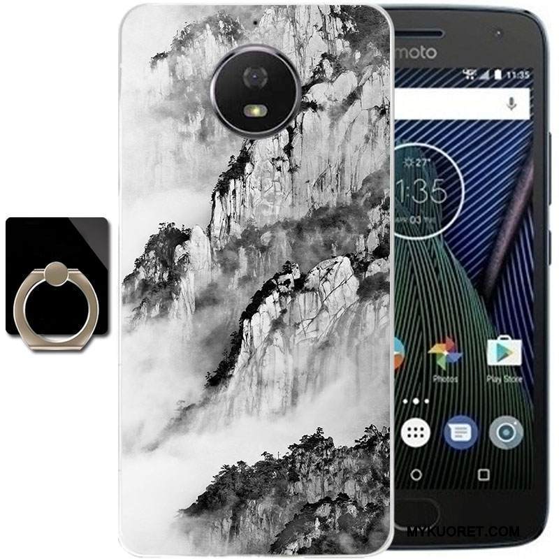 Kuori Moto G5 Plus Suojaus Murtumaton Harmaa, Kotelo Moto G5 Plus Puhelimen Kuoret