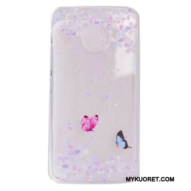 Kuori Moto G5 Silikoni Läpinäkyvä Ohut, Kotelo Moto G5 Laukut Punainen Puhelimen Kuoret