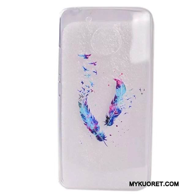 Kuori Moto G5 Silikoni Läpinäkyvä Ohut, Kotelo Moto G5 Laukut Punainen Puhelimen Kuoret