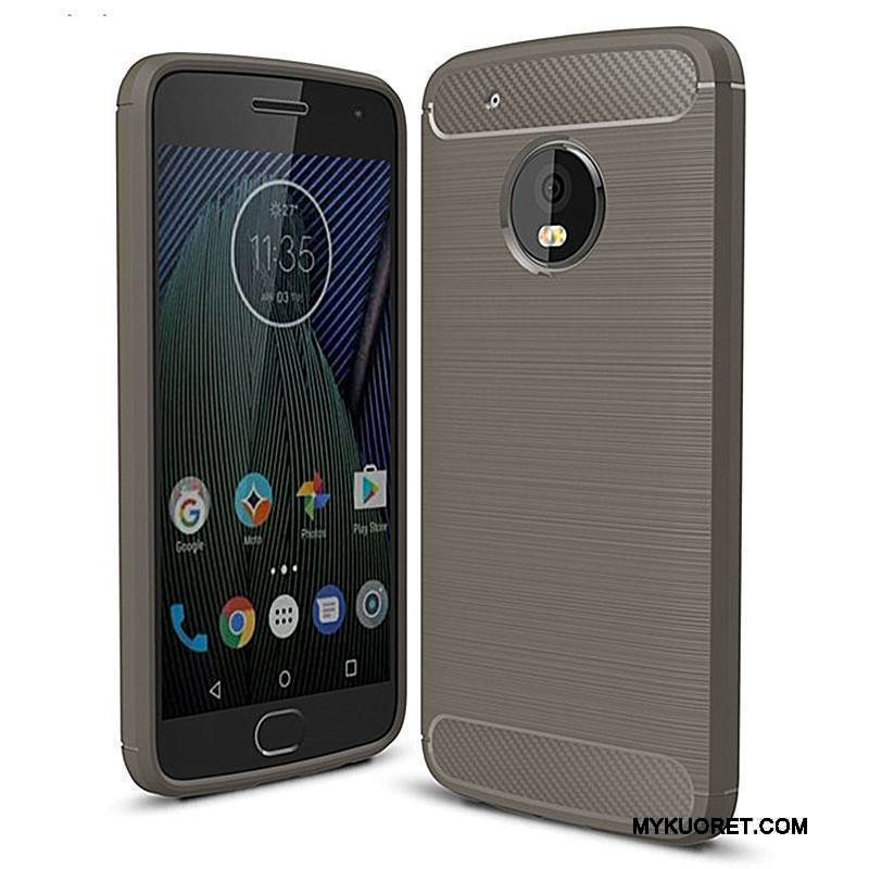 Kuori Moto G5 Suojaus Kuitu Vihreä, Kotelo Moto G5 Pehmeä Neste Puhelimen Kuoret