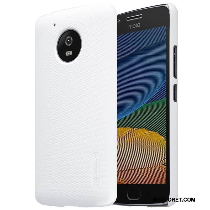 Kuori Moto G5 Suojaus Kulta Murtumaton, Kotelo Moto G5 Pesty Suede Musta