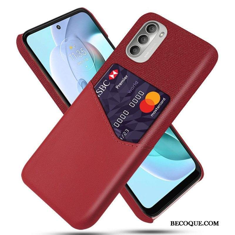 Kuori Moto G51 5G Ksq-korttikotelo