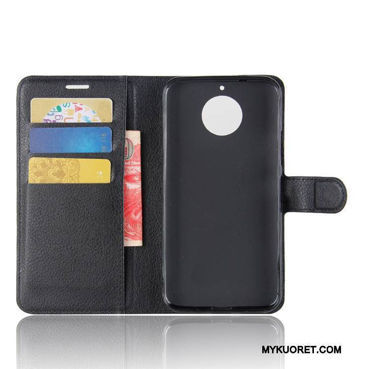 Kuori Moto G5s Nahka Kortti Punainen, Kotelo Moto G5s Salkku 说