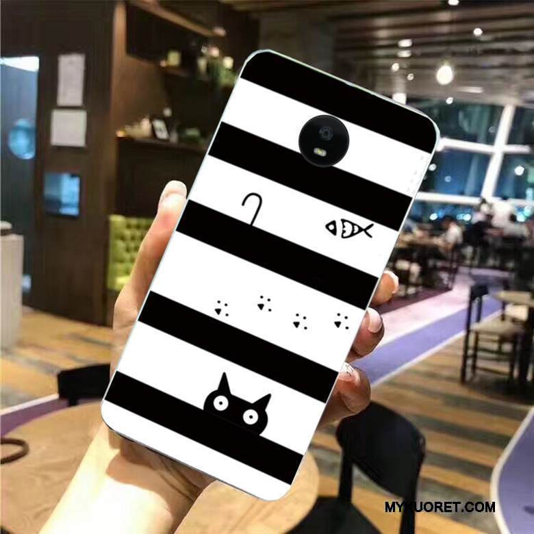 Kuori Moto G5s Pehmeä Neste Musta Puhelimen Kuoret, Kotelo Moto G5s Maalaus