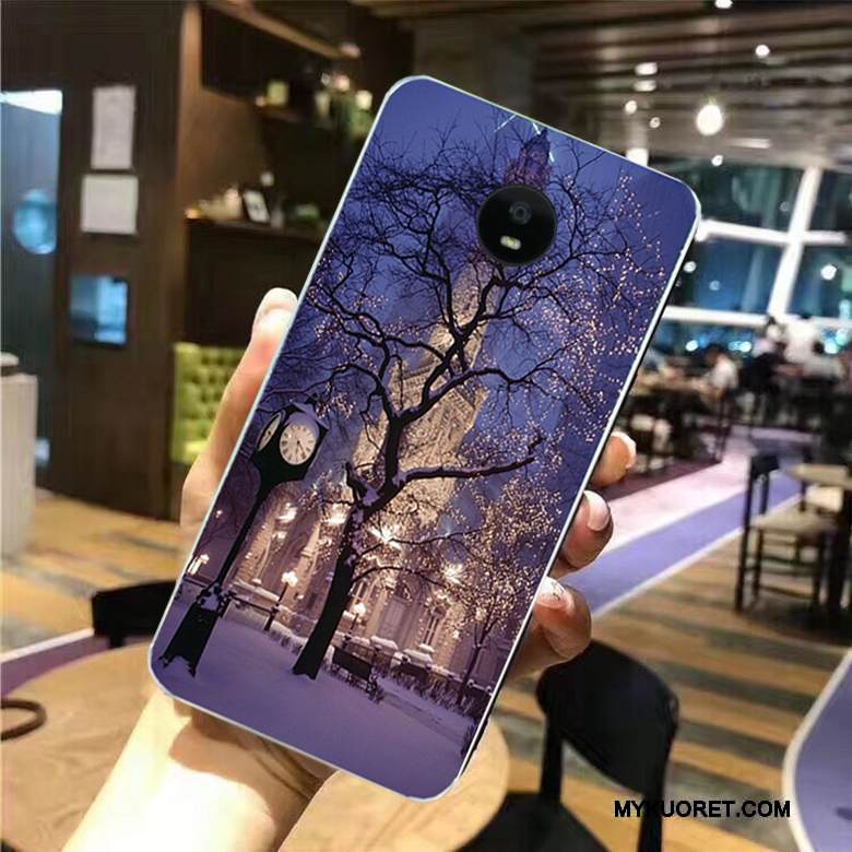 Kuori Moto G5s Pehmeä Neste Musta Puhelimen Kuoret, Kotelo Moto G5s Maalaus