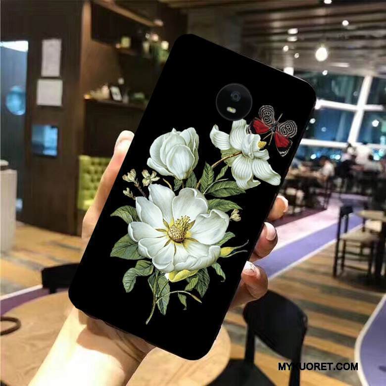 Kuori Moto G5s Pehmeä Neste Musta Puhelimen Kuoret, Kotelo Moto G5s Maalaus