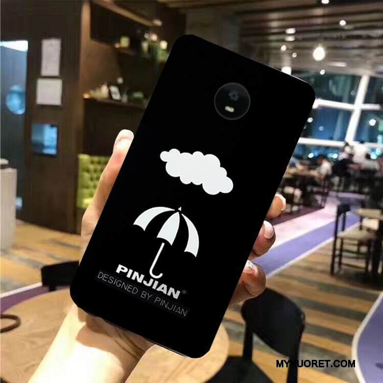 Kuori Moto G5s Pehmeä Neste Musta Puhelimen Kuoret, Kotelo Moto G5s Maalaus