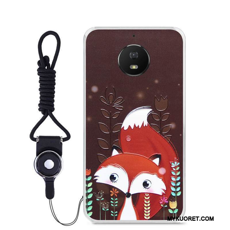 Kuori Moto G5s Pehmeä Neste Puhelimen Kuoret Musta, Kotelo Moto G5s Sarjakuva Väriset Murtumaton