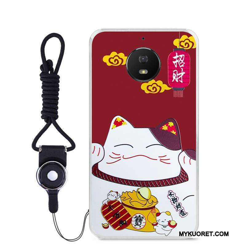 Kuori Moto G5s Pehmeä Neste Puhelimen Kuoret Musta, Kotelo Moto G5s Sarjakuva Väriset Murtumaton