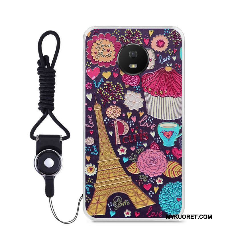 Kuori Moto G5s Pehmeä Neste Puhelimen Kuoret Musta, Kotelo Moto G5s Sarjakuva Väriset Murtumaton