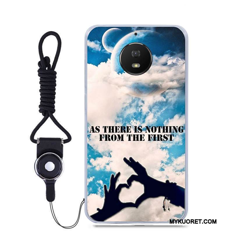 Kuori Moto G5s Pehmeä Neste Puhelimen Kuoret Musta, Kotelo Moto G5s Sarjakuva Väriset Murtumaton