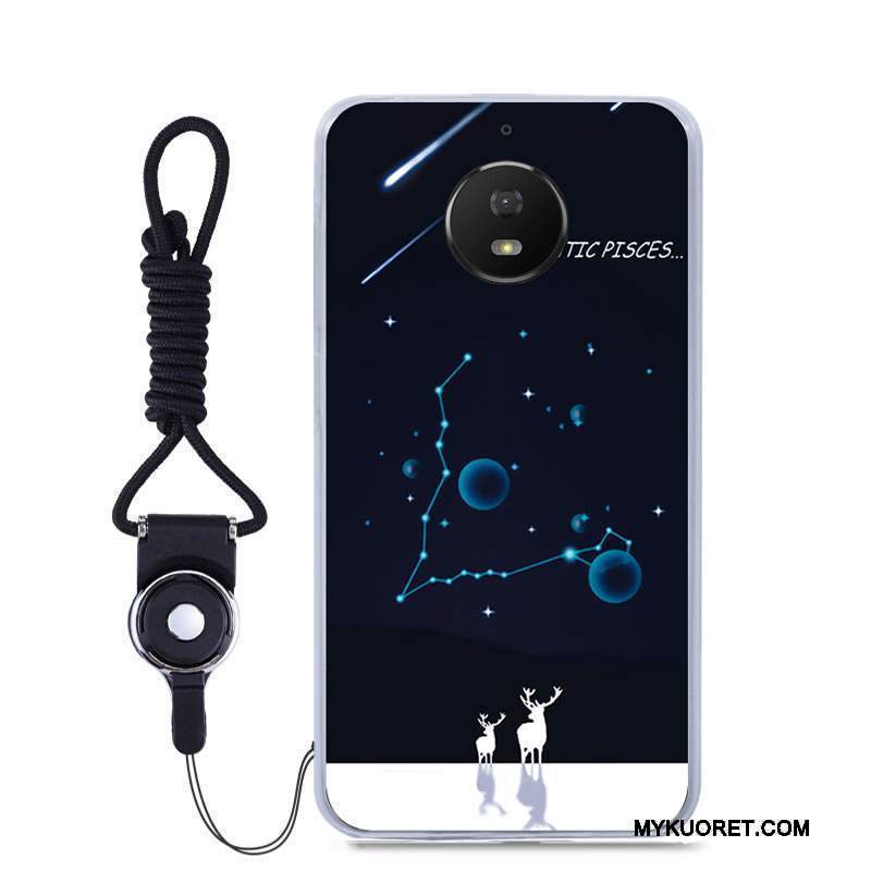 Kuori Moto G5s Pehmeä Neste Puhelimen Kuoret Musta, Kotelo Moto G5s Sarjakuva Väriset Murtumaton