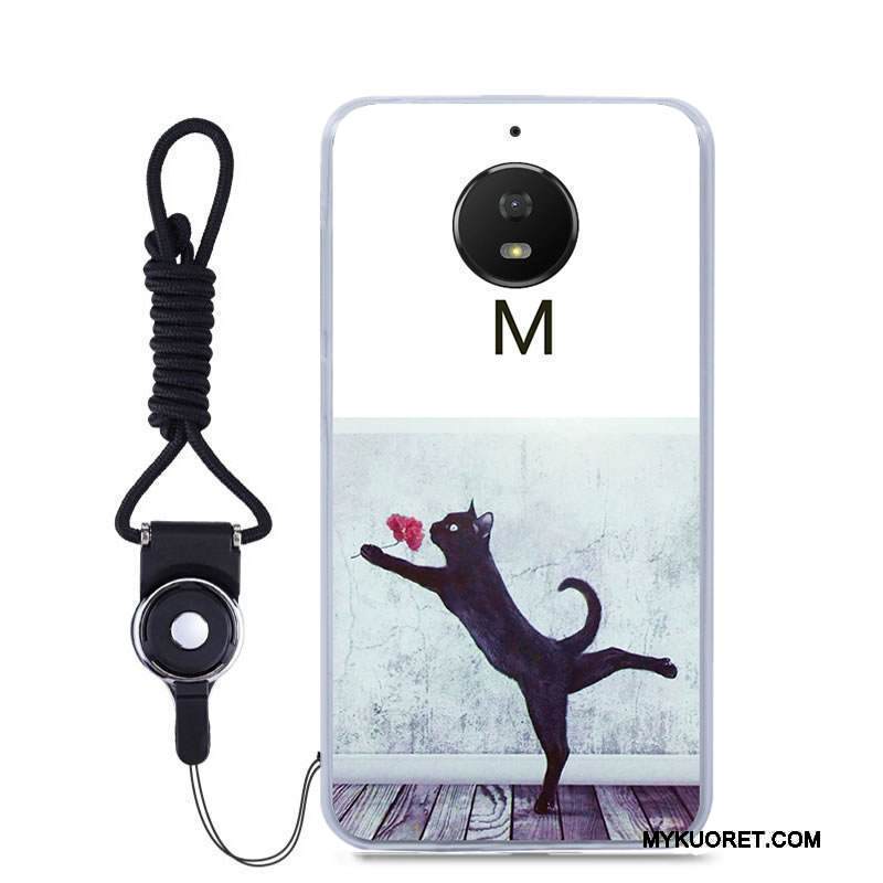 Kuori Moto G5s Pehmeä Neste Puhelimen Kuoret Musta, Kotelo Moto G5s Sarjakuva Väriset Murtumaton