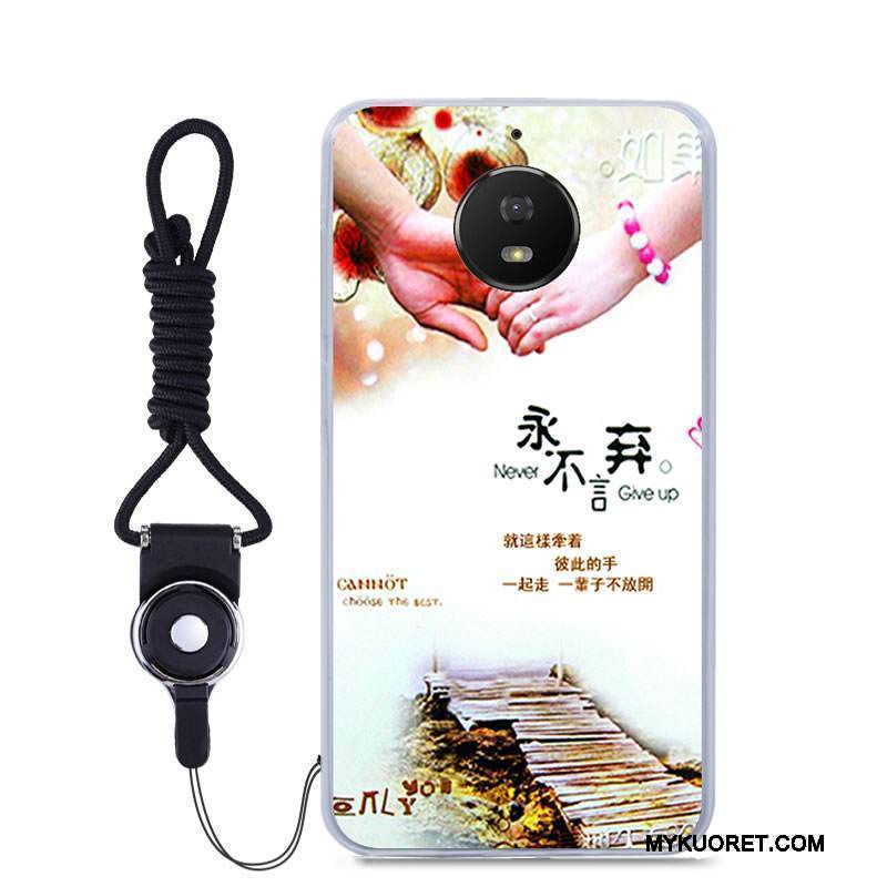 Kuori Moto G5s Pehmeä Neste Puhelimen Kuoret Musta, Kotelo Moto G5s Sarjakuva Väriset Murtumaton