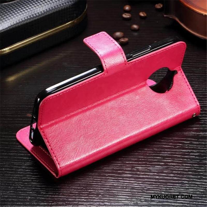 Kuori Moto G5s Plus Nahka Kortti Valkoinen, Kotelo Moto G5s Plus Pehmeä Neste