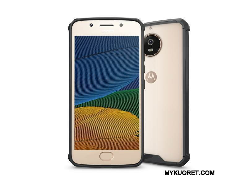 Kuori Moto G5s Plus Suojaus Murtumaton Puhelimen Kuoret, Kotelo Moto G5s Plus Laukut Punainen Läpinäkyvä
