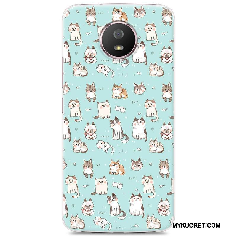 Kuori Moto G5s Sarjakuva Sininen 说, Kotelo Moto G5s Pehmeä Neste Murtumaton Puhelimen Kuoret