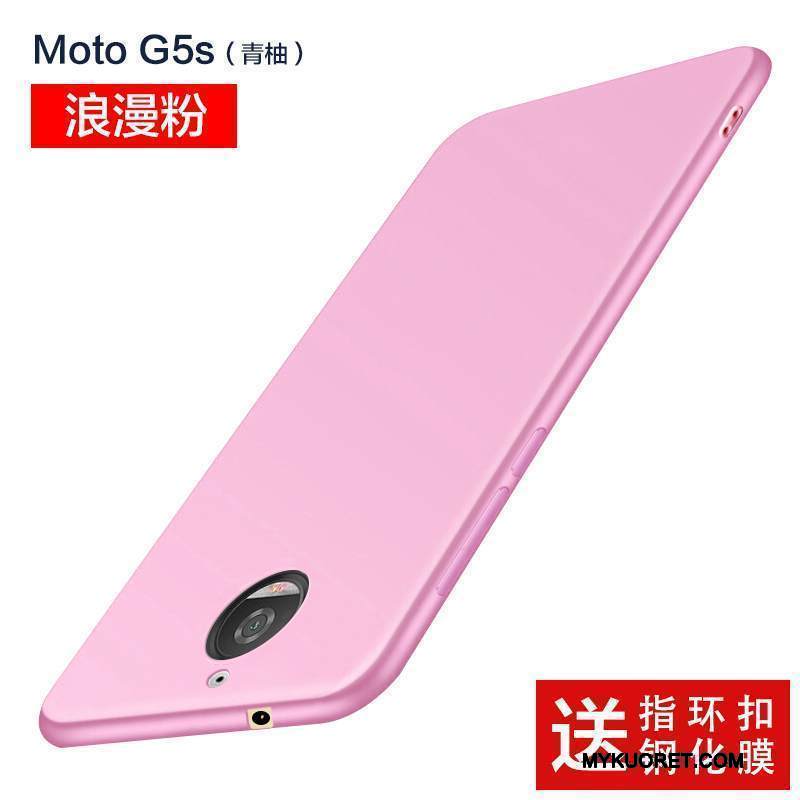 Kuori Moto G5s Silikoni Ohut Pesty Suede, Kotelo Moto G5s Suojaus Murtumaton 说