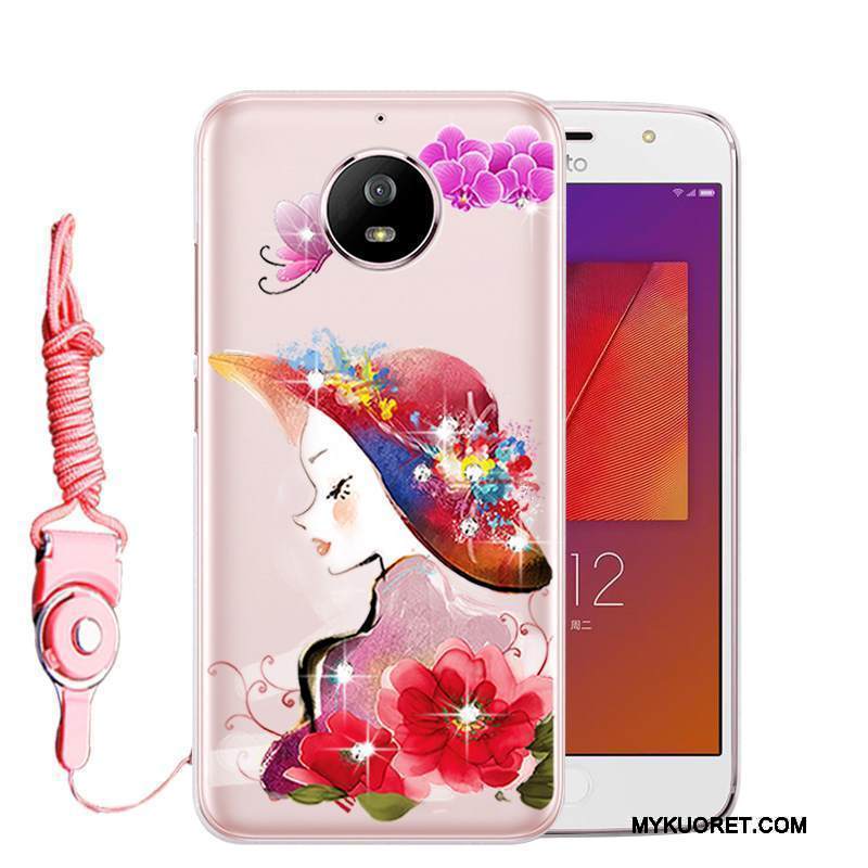 Kuori Moto G5s Strassi 说 Tummanvihreä, Kotelo Moto G5s Laukut Puhelimen Kuoret Murtumaton