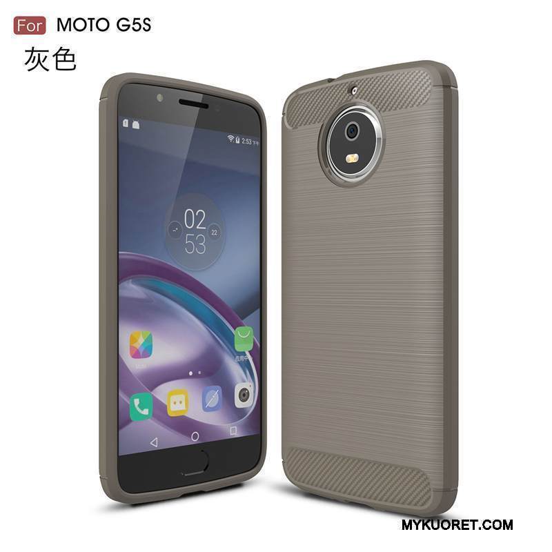 Kuori Moto G5s Suojaus Johdin Puhelimen Kuoret, Kotelo Moto G5s Punainen Murtumaton