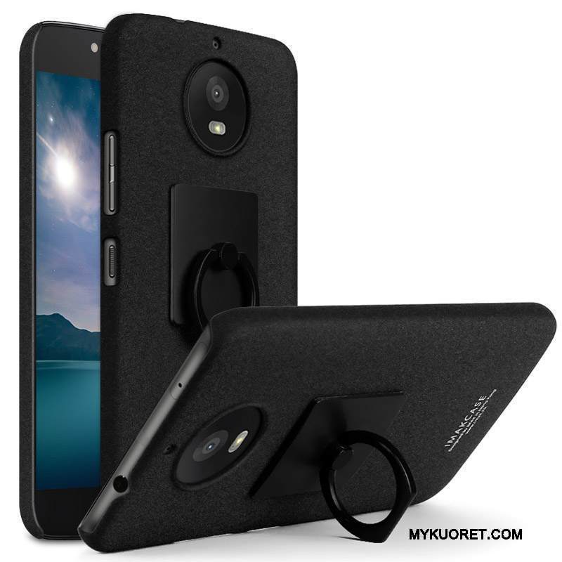 Kuori Moto G5s Suojaus Musta Puhelimen Kuoret, Kotelo Moto G5s Kova Pesty Suede