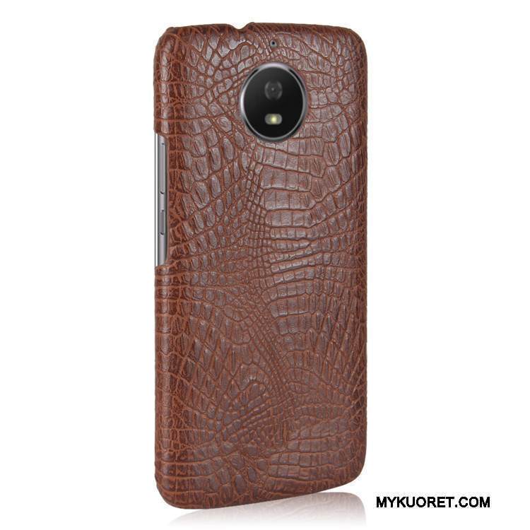 Kuori Moto G5s Vuosikerta Kova Punainen, Kotelo Moto G5s Suojaus Krokotiili Puhelimen Kuoret