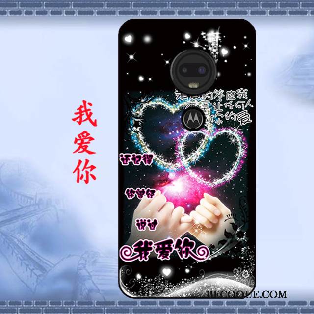 Kuori Moto G7 Pehmeä Neste Musta Murtumaton, Kotelo Moto G7 Suojaus