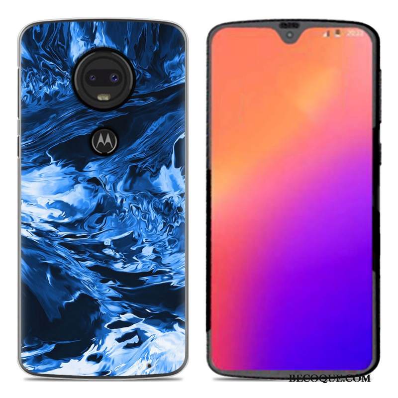 Kuori Moto G7 Pehmeä Neste Trendi Puhelimen Kuoret, Kotelo Moto G7 Sarjakuva Musta Uusi