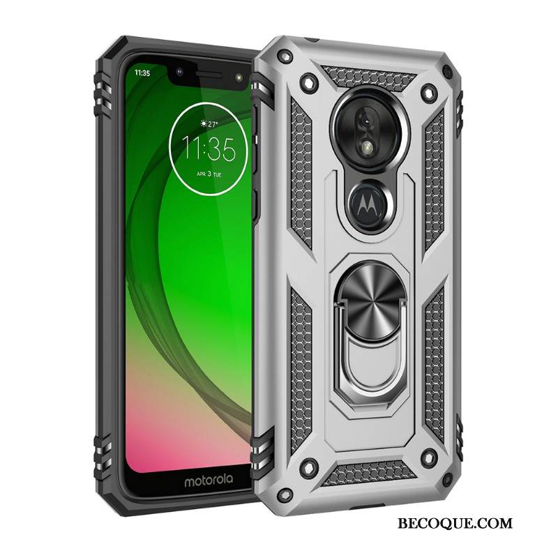 Kuori Moto G7 Play Laukut Puhelimen Kuoret Auto, Kotelo Moto G7 Play Suojaus Magneettinen Kolme Puolustusta