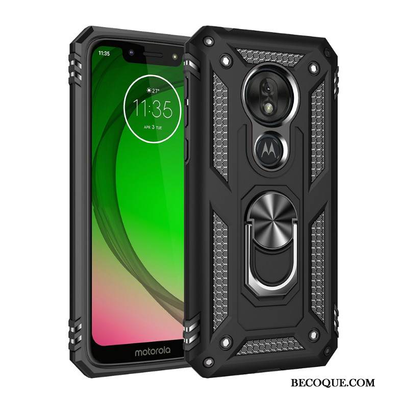Kuori Moto G7 Play Laukut Puhelimen Kuoret Auto, Kotelo Moto G7 Play Suojaus Magneettinen Kolme Puolustusta