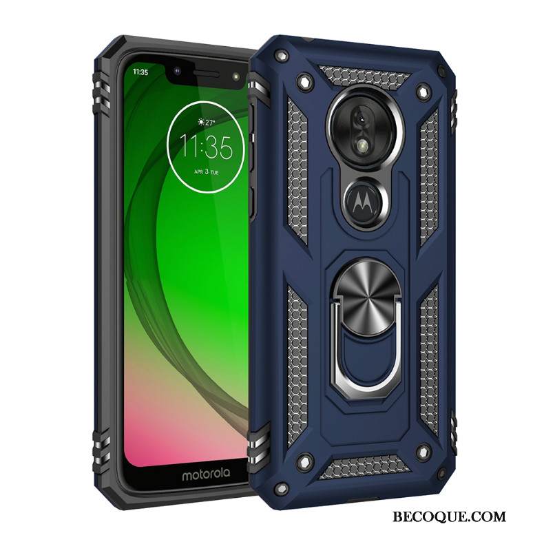 Kuori Moto G7 Play Laukut Puhelimen Kuoret Auto, Kotelo Moto G7 Play Suojaus Magneettinen Kolme Puolustusta