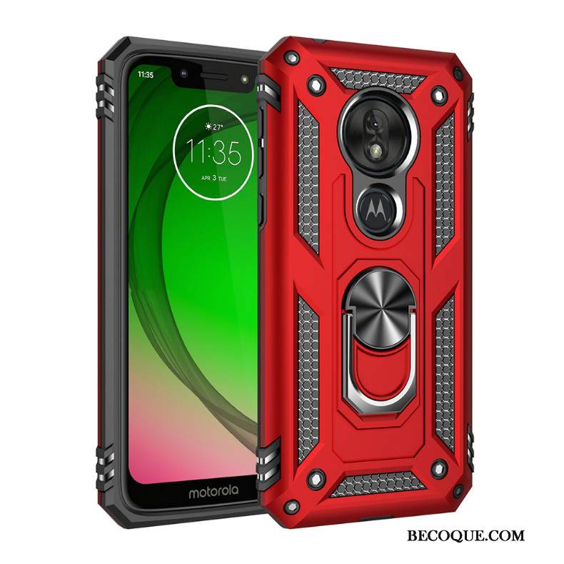 Kuori Moto G7 Play Laukut Puhelimen Kuoret Auto, Kotelo Moto G7 Play Suojaus Magneettinen Kolme Puolustusta