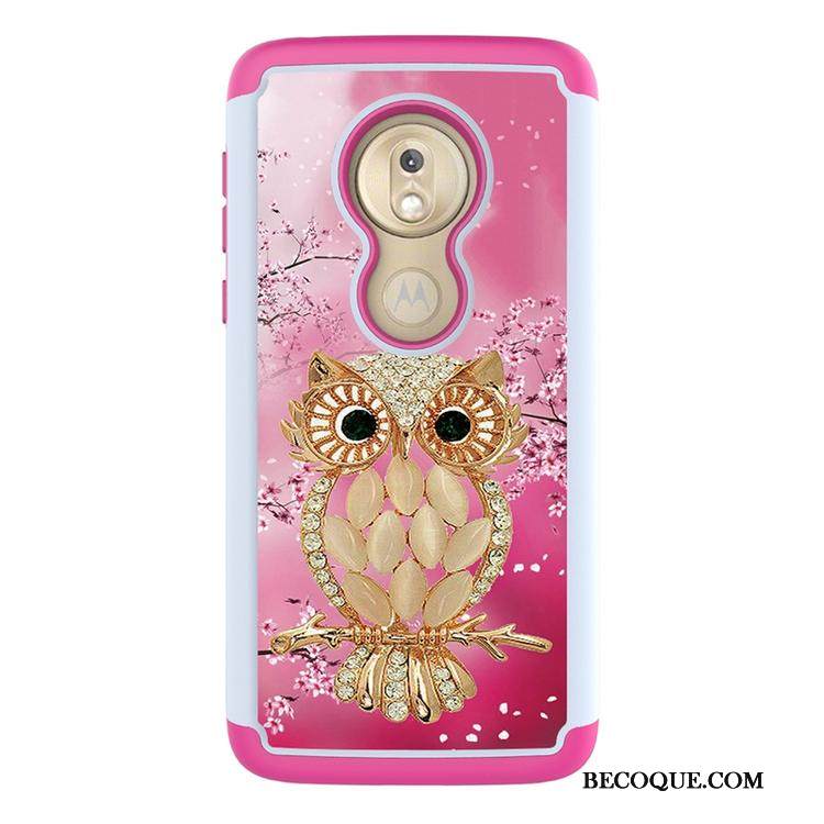 Kuori Moto G7 Play Laukut Puhelimen Kuoret Kukkakuvio, Kotelo Moto G7 Play Maalaus Trendi Musta