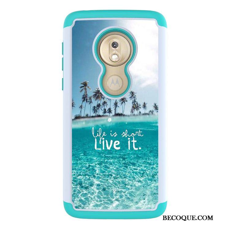 Kuori Moto G7 Play Laukut Puhelimen Kuoret Kukkakuvio, Kotelo Moto G7 Play Maalaus Trendi Musta