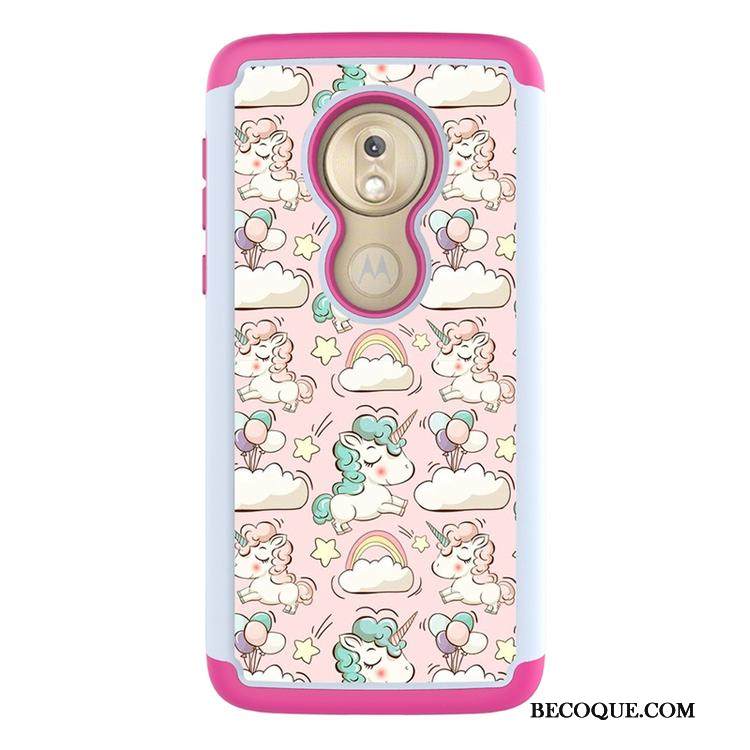 Kuori Moto G7 Play Laukut Puhelimen Kuoret Kukkakuvio, Kotelo Moto G7 Play Maalaus Trendi Musta