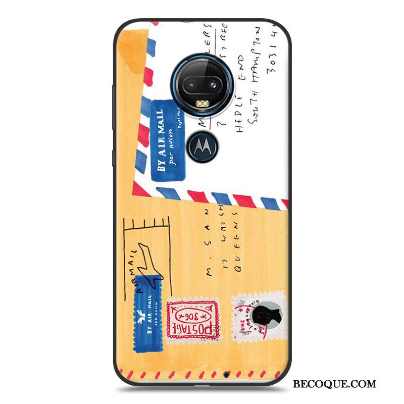 Kuori Moto G7 Plus Laukut Musta Puhelimen Kuoret, Kotelo Moto G7 Plus Silikoni Pesty Suede