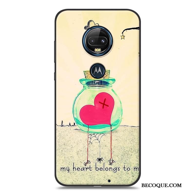 Kuori Moto G7 Plus Laukut Musta Puhelimen Kuoret, Kotelo Moto G7 Plus Silikoni Pesty Suede
