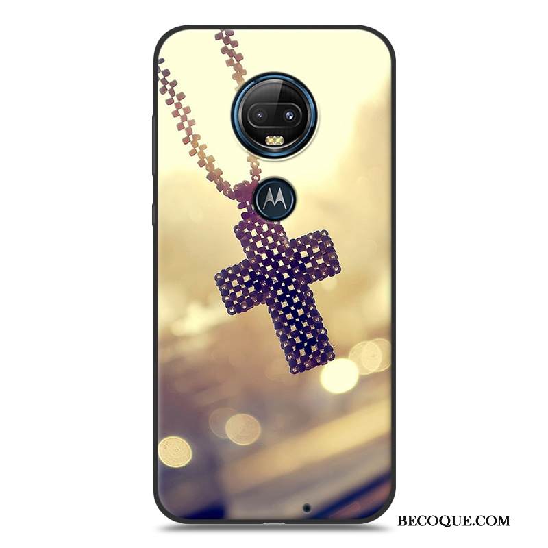 Kuori Moto G7 Plus Laukut Musta Puhelimen Kuoret, Kotelo Moto G7 Plus Silikoni Pesty Suede