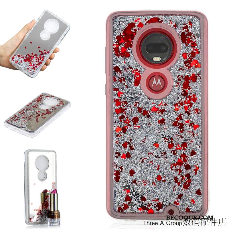Kuori Moto G7 Plus Laukut Trendi Murtumaton, Kotelo Moto G7 Plus Suojaus Puhelimen Kuoret Juoksuhiekka