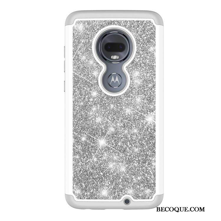 Kuori Moto G7 Plus Luova Murtumaton Persoonallisuus, Kotelo Moto G7 Plus Silikoni Harmaa Puhelimen Kuoret
