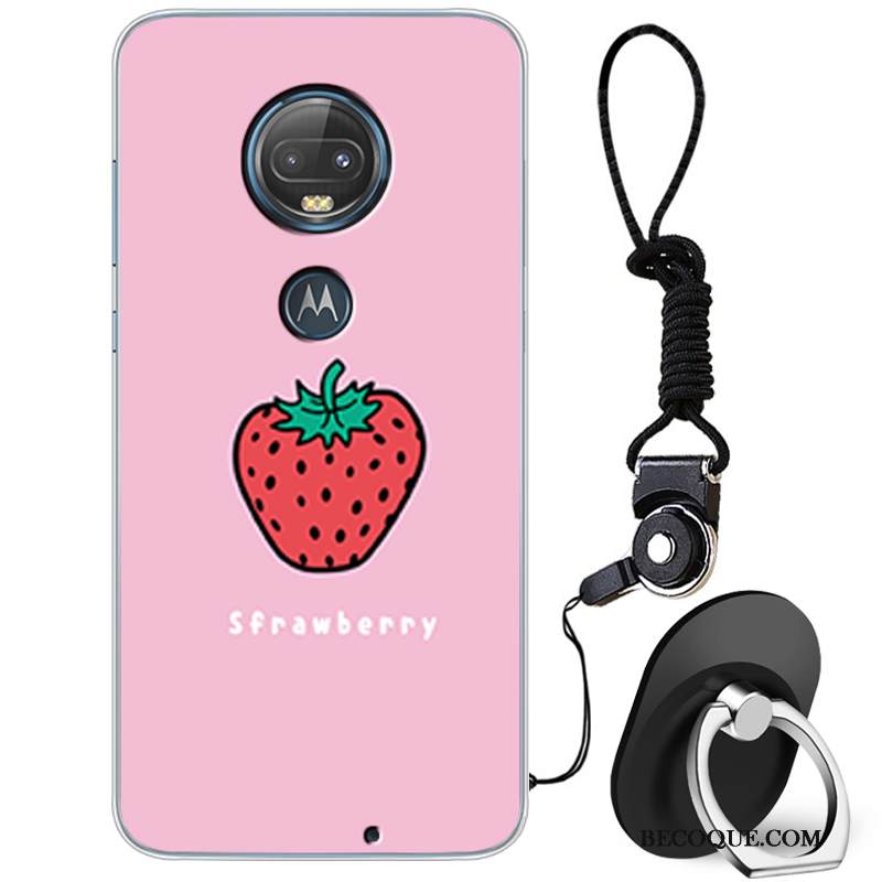 Kuori Moto G7 Plus Luova Valkoinen Ihana, Kotelo Moto G7 Plus Suojaus Yksinkertainen Persoonallisuus