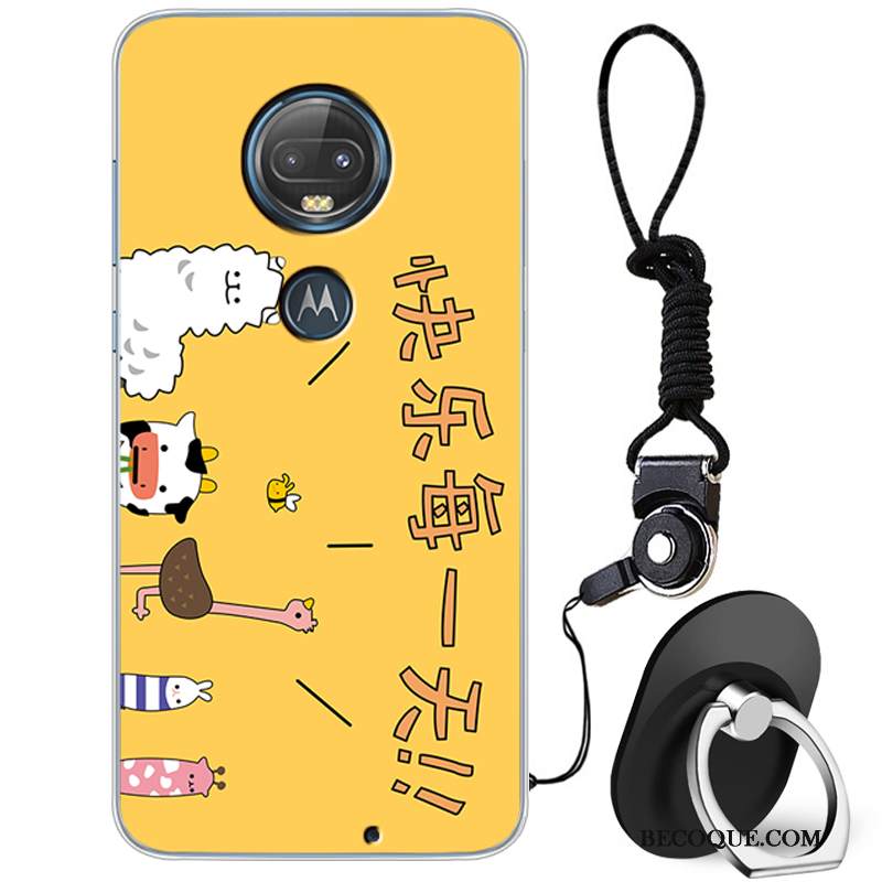 Kuori Moto G7 Plus Luova Valkoinen Ihana, Kotelo Moto G7 Plus Suojaus Yksinkertainen Persoonallisuus