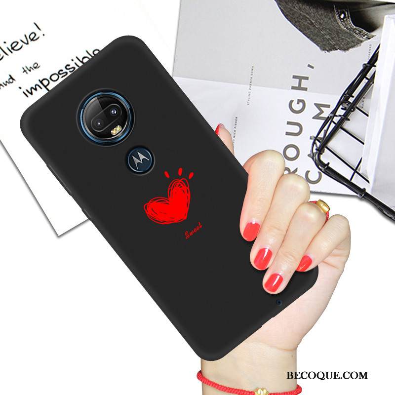 Kuori Moto G7 Plus Suojaus Puhelimen Kuoret Musta, Kotelo Moto G7 Plus Sarjakuva