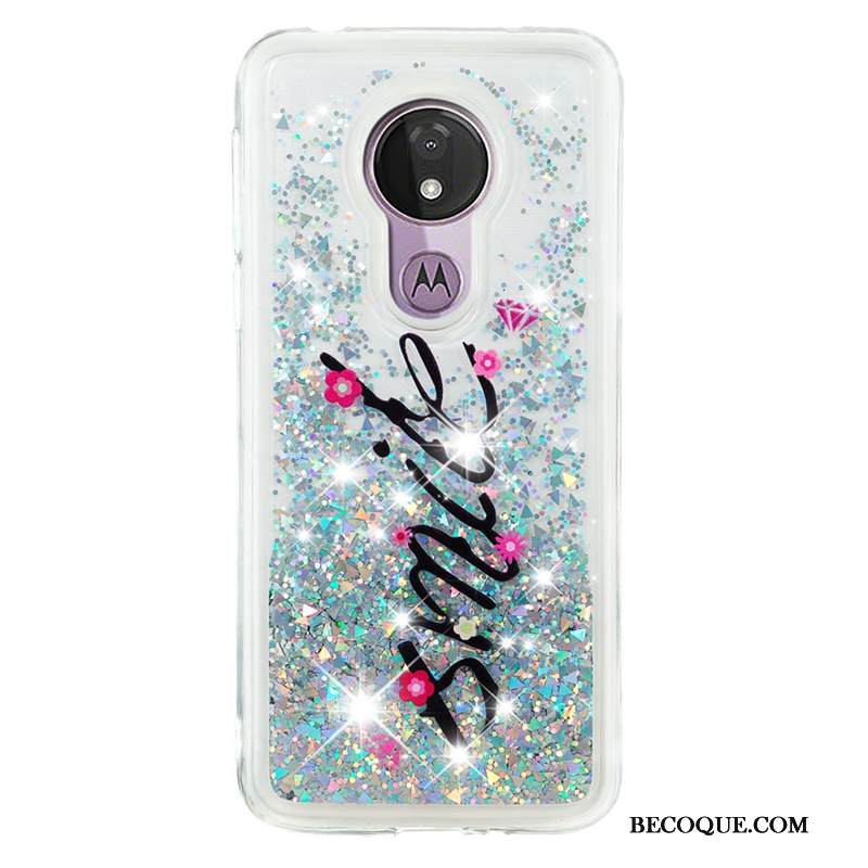 Kuori Moto G7 Power Laukut Murtumaton Kevyt, Kotelo Moto G7 Power Pehmeä Neste Vihreä Puhelimen Kuoret