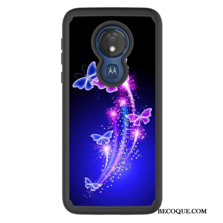 Kuori Moto G7 Power Maalaus Kukkakuvio Punainen, Kotelo Moto G7 Power Sarjakuva Murtumaton Puhelimen Kuoret